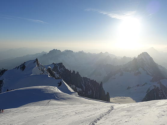 Mont Blanc am Gipfel