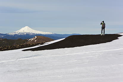 Ausblick auf den Vulkan Lenin