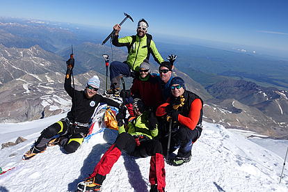 Gipfelsieg am Mount Elbrus
